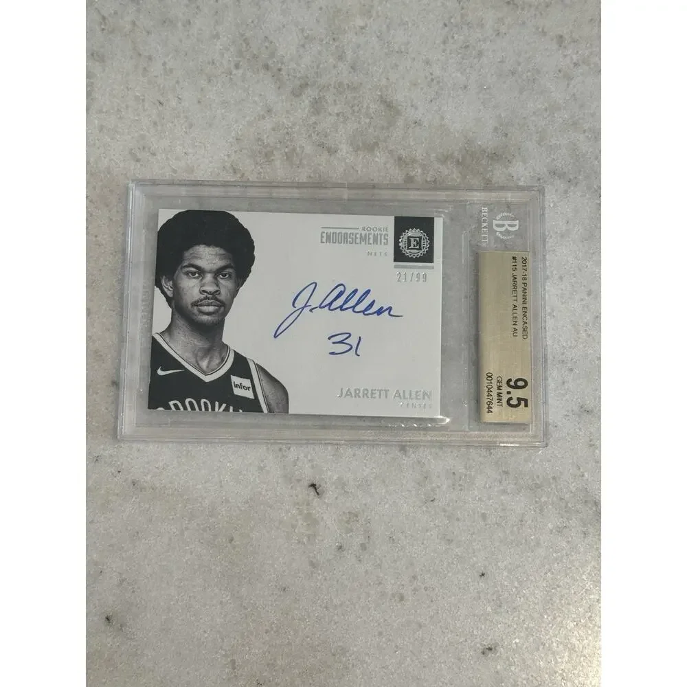 2017 Panini Encased Rookie Endorsements 21/99 Jarett Allen BGS 9.5 Gem RC Auto